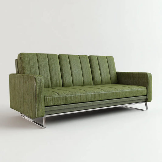 3-Sitzer Sofa Grün 200 x 90 x 85 cm Polyesterbezug Rechteckig