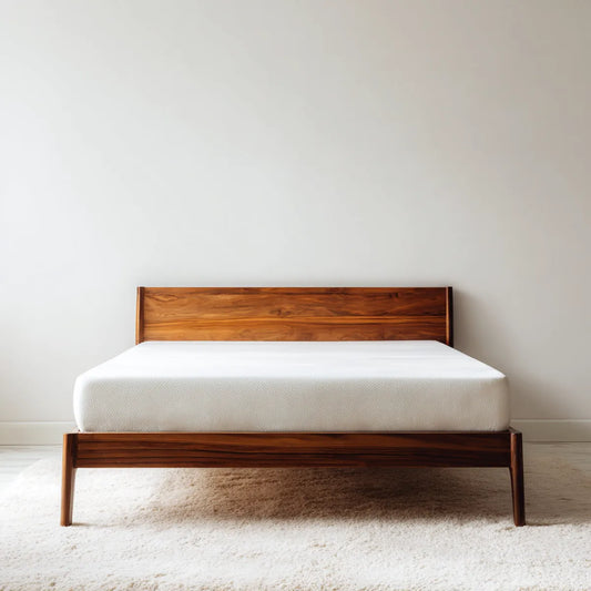 Doppelbett 180 x 200 cm Braun aus massivem Akazienholz rechteckig